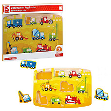 Puzzle tactil – Mașini de construcț..