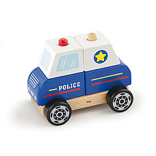Piramida din lemn “Mașină de poliți..