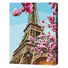 Pictură pe numere - Sakura la Paris..