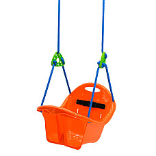 Leagăn de culoare orange, suspendat..