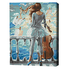 Pictură pe numere 40*50 cm (în cuti..