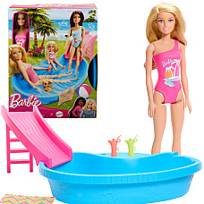 Set de joc Barbie „Odihnă la piscin..