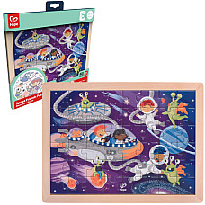 Puzzle 2 în 1 „Prieteni cosmici”..