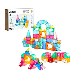 Set de construcție magnetic, 20 ele..