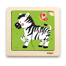 Mini-puzzle din lemn “Zebra”..
