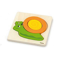 Mini puzzle cu diferite forme „Melc..