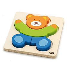 Mini puzzle cu diferite forme „Urs”..