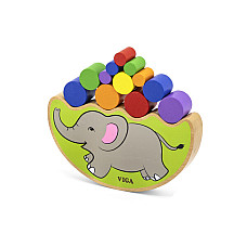Joc de echilibru din lemn „Elefant”..
