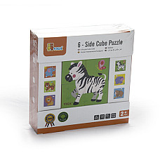 Puzzle-cuburi „Animale sălbatice”..