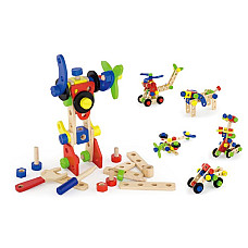 Constructor din lemn cu 68 de eleme..