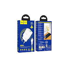 Hoco Зарядка 220V 1 USB 1 TypeC Fas..