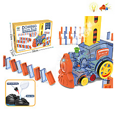 Tren cu domino cu muzica si lumini..