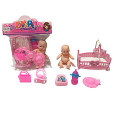 Papusa baby cu accesorii..