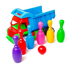 Set nisip masina cu popice (7buc)..