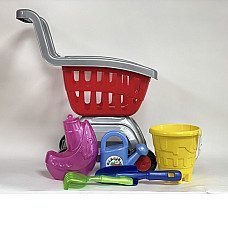 Carucior supermarket cu set nisip 6..