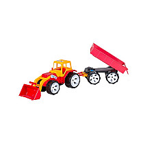 Tractor cu caus si remorca..