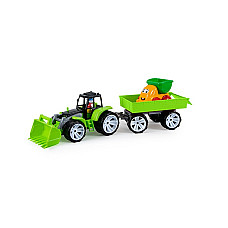 Tractor cu caus si remorca..