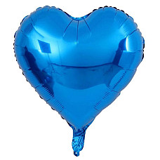 Balon inimă albastru –..