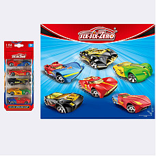 Set masini din metal (5buc) cu iner..