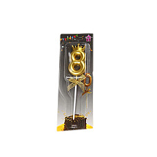 Lumanare cifra 8 aurie – 55..