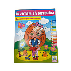 Colorează după numere - Fetițe..