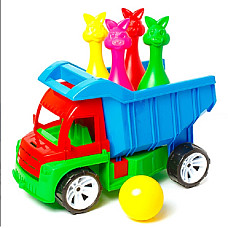 Set nisip masina cu popice..