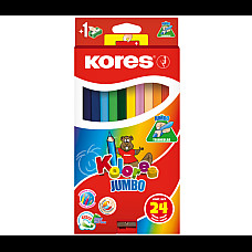 Creioane color Kores 24 cul JUMBO (..