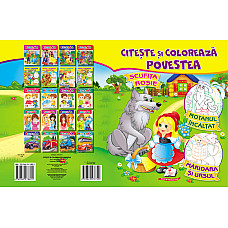 Citește și colorează A4 - Scufița r..