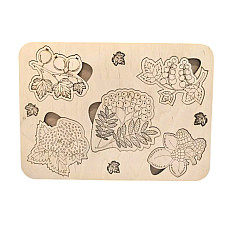 Puzzle din lemn ( FRUCTE DE PADURE ..