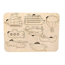 Puzzle din lemn ( TRANSPORT AERIAN ..