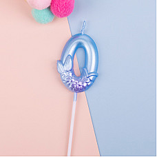 Set Lumanare pentru tort Sirena cif..