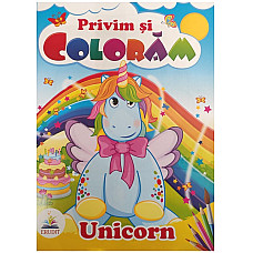 Privim si coloram - Unicorn..