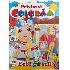 Privim si coloram - Fete cu stil..