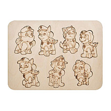 Puzzle din lemn ( PATRULA CATELUSIL..