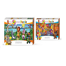 Puzzle panoramice moi,cu doua parti..