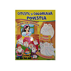 Citește și colorează - Alba ca Zăpa..