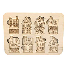 Puzzle din lemn ( CASE ) 38..