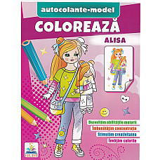 Coloreaza+autocolante -  Alisa..