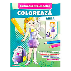Coloreaza+autocolante - Anna..