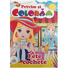 Privim si coloram - Fete cochete..