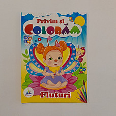 Privim si coloram - Fluturi..