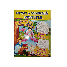 Citește și colorează - Tom degetel..
