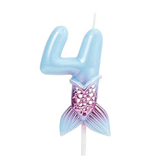 Set Lumanare pentru tort Sirena cif..