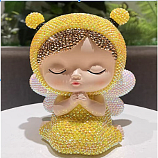 Figurină pusculita cu diamant..