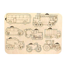 Puzzle din lemn ( TRANSPORT TERESTR..