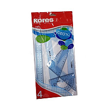 Set rigle KORES (rigla 30cm, 2 eche..