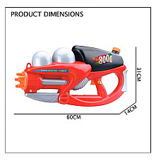 Pistol de apa 60cm,2000 ml cu presi..