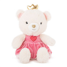 Jucarie moale urs cu rochie 28 cm -..