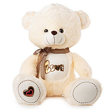 Jucarie moale Urs Teddy cu panglica..