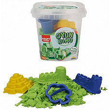Set nisip kinetic verde (350gr)..